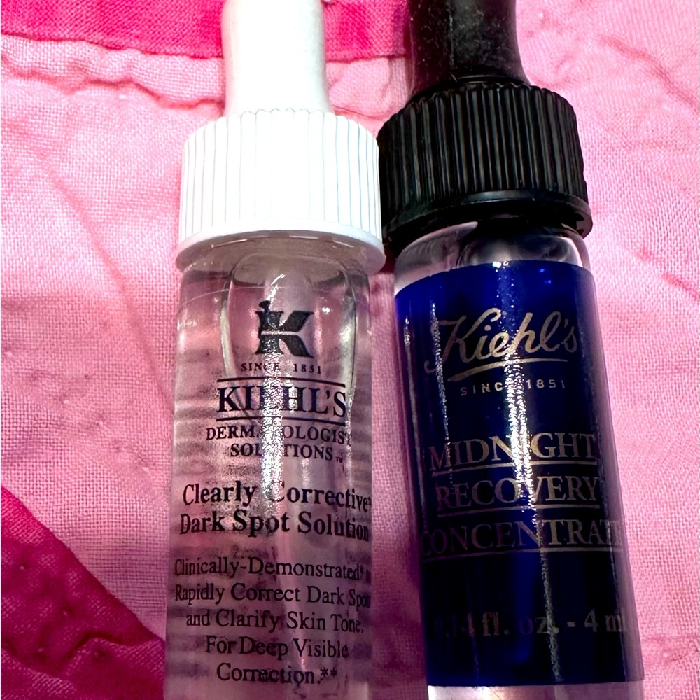 Two Kiehl’s serums - travel size